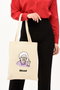 Zoozie Bags 0114 Bolso de mano de algodón y poliéster, Crema, 35 x 40 cm
